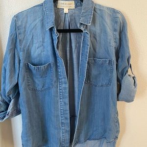 Cloth and stone top in super soft denim.